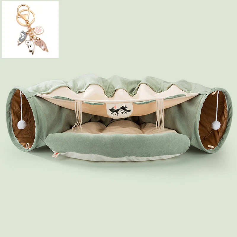 Collapsible Cat Tunnel – Washable, Foldable & Durable Interactive Pet Tunnel for Indoor Cats & Kittens, Soft Fabric Cat Toy Tunnel - Image 5